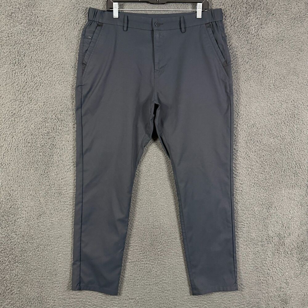 Jack Archer Pants Mens 36x30 Black Slim Fit Jetsetter Tech Chino Stretch Travel